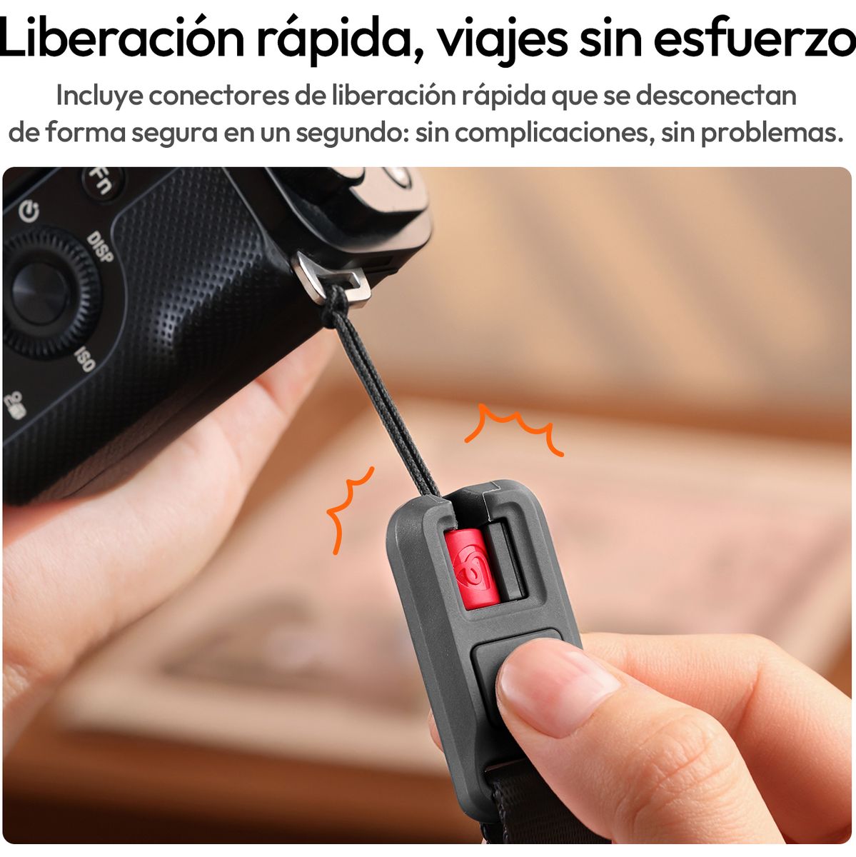 Ulanzi YF01 Camera & Smartphone Strap w/ USB-Cable - Orange - image 5 of 5