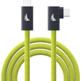 Angelbird USB-C 3.2 Solid Flex Tether Cable Right-Angle Lime 4.5 M / 14.8 FT
