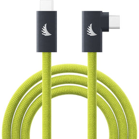 Angelbird USB-C 3.2 Solid Flex Tether Cable Right-Angle Lime 4.5 M / 14.8 FT
