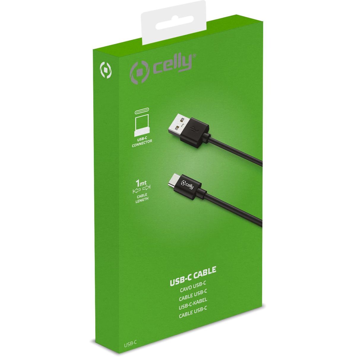 Celly 1 Meter Cable USB To USB-C Black - image 5 of 5