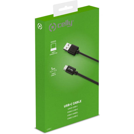 Celly 1 Meter Cable USB To USB-C Black - image 5 of 5