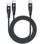 Celly 100W USB-C To 2X USB-C Cable Black