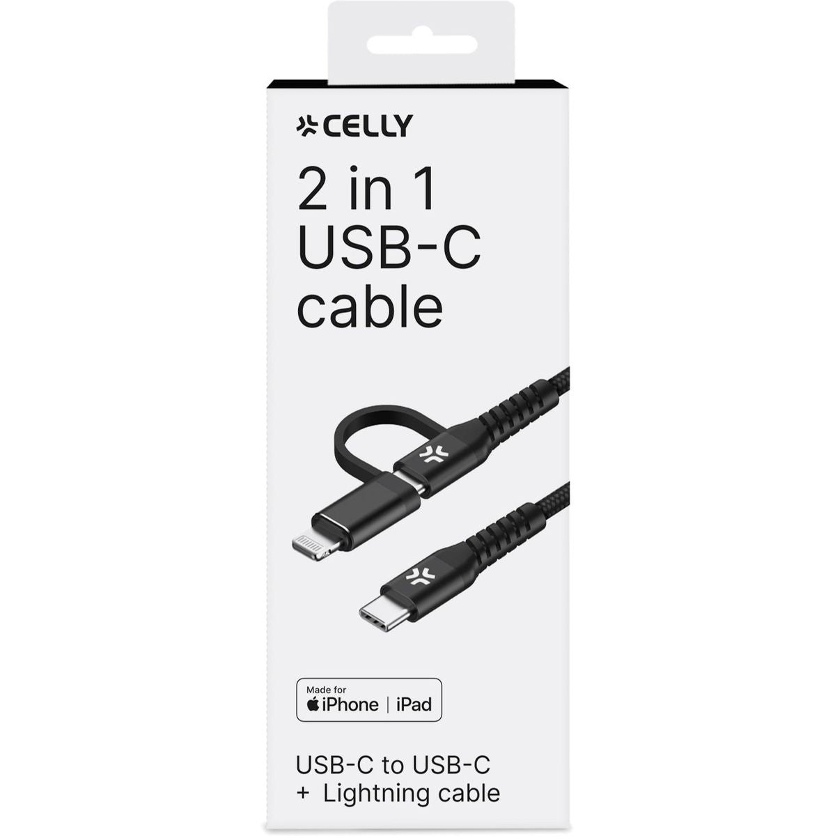 Celly C To C Cable 100W 2 Meter w/ Display