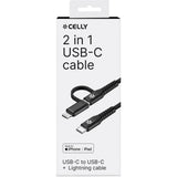 Celly C To C Cable 100W 2 Meter w/ Display