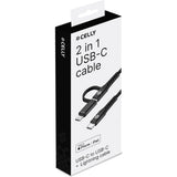 Celly C To C Cable 100W 2 Meter w/ Display