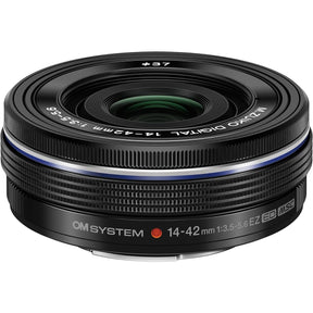 OM SYSTEM M.Zuiko Digital ED 14-42mm f/3.5-5.6 EZ (Pancake Zoom) Black