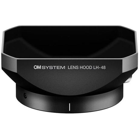 OM SYSTEM LH-48 Lens Hood (Metal) EW-M1220 Black - OM