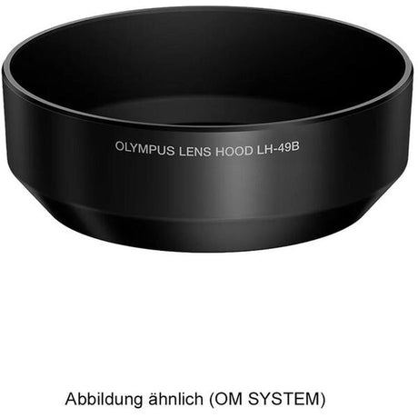 OM SYSTEM LH-49B Lens Hood For M.Zuiko Digital 25mm 1:1.8 Schwarz - OM