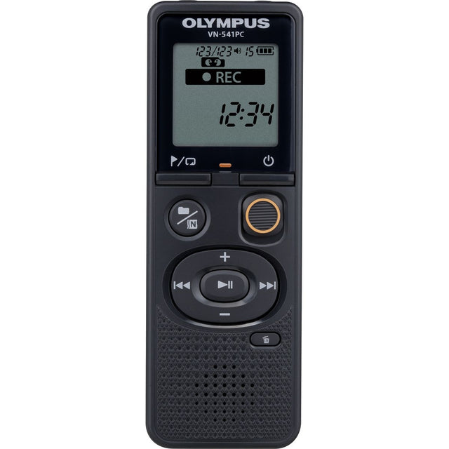OM SYSTEM VN-541PC Black 4GB w/ Alkaline Batt MicroUSB Cable