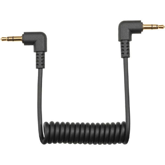 OM SYSTEM KA335 Audio Cable 3.5mm Right Angle Jack And Curled