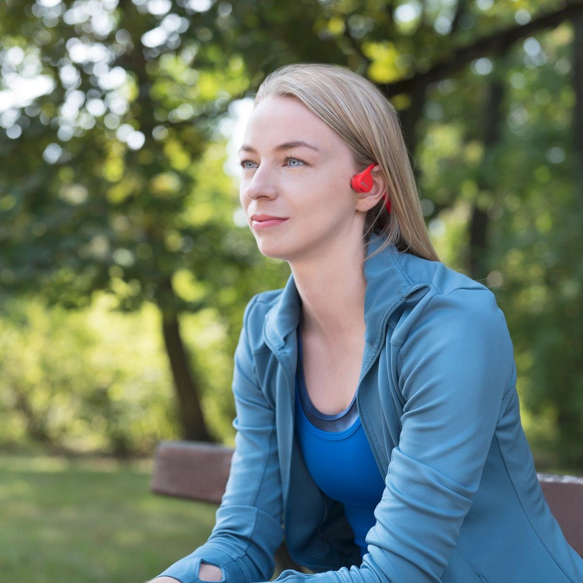 Vidonn Wireless Headphones w/ Bone Conduction Technology Vidonn f/3.0 - Pink - image 5 of 5