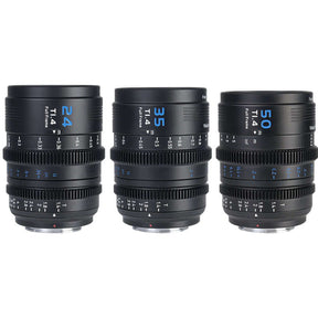Sirui Vision Prime 1 Series T1.4 FullFrame Cine Lens Kit 24mm/35mm/50mm (Black)
