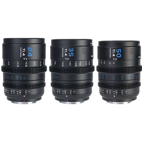 Sirui Vision Prime 1 Series T1.4 FullFrame Cine Lens Kit 24mm/35mm/50mm (Black)