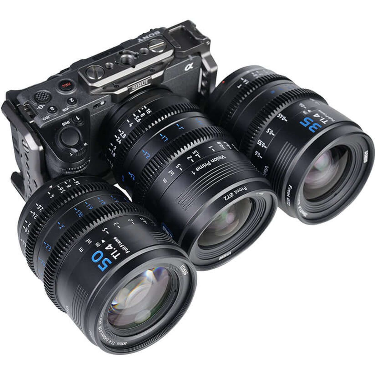 Sirui Vision Prime 1 Series T1.4 FullFrame Cine Lens Kit 24mm/35mm/50mm (Black) - image 2 of 3