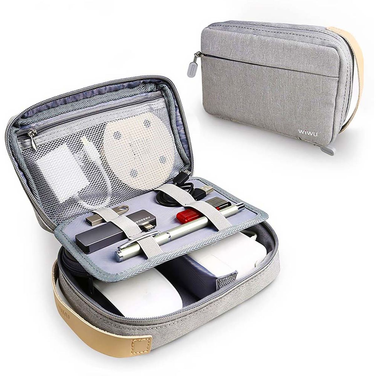 WiWU Cozy organizer For Electronics/cables Medium Gray