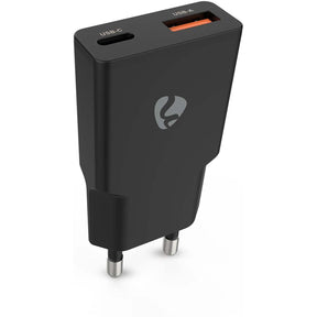 Nedis Charger | 30 W | Gan | PD3.0 30W | Outputs 2 | USB-A / USB-C | Black