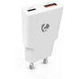 Nedis Charger | 30 W | Gan | PD3.0 30W | Outputs 2 | USB-A / USB-C | White