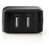 Nedis Wandoplader 4.8 A 2 Outp USB-A BK - image 2 of 2