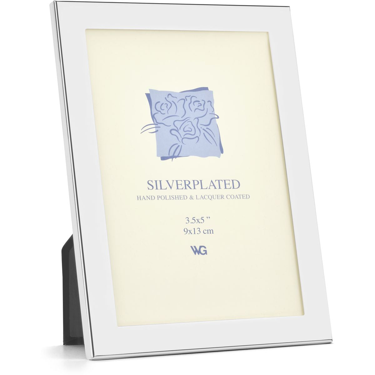 Weisz Photo Frame Silver Plated Smooth Flat 9x13 cm