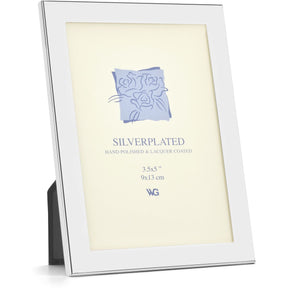 Weisz Photo Frame Silver Plated Smooth Flat 9x13 cm