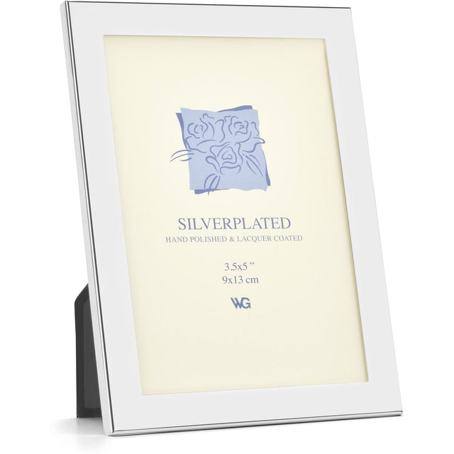Weisz Photo Frame Silver Plated Smooth Flat 9x13 cm