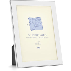 Weisz Frame Silver Plated Smooth Flat 10x15cm