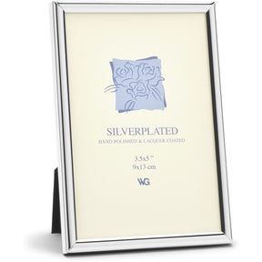 Weisz Frame Silver Plated Half Round 9x13cm