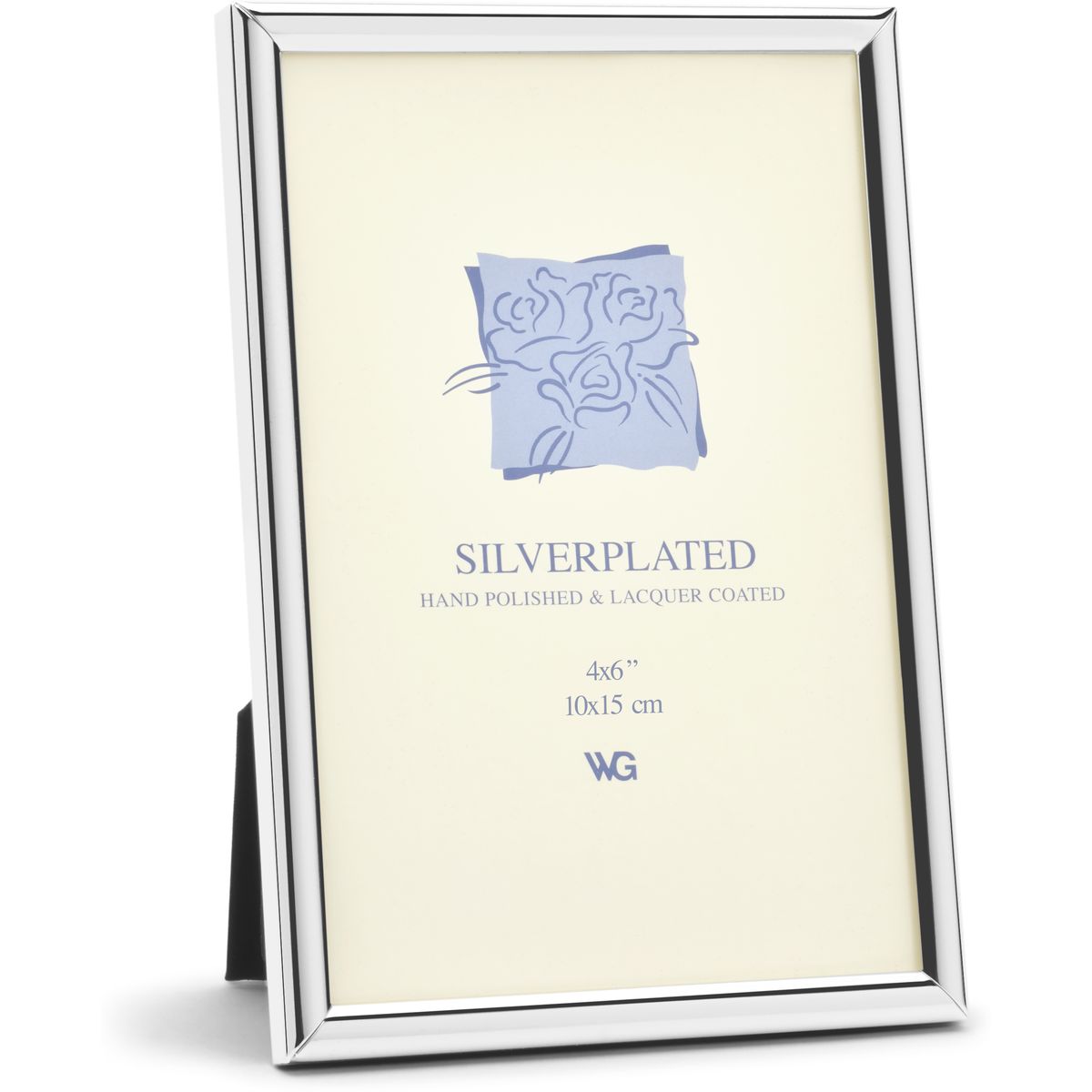 Weisz Frame Silver Plated Half Round 10x15cm