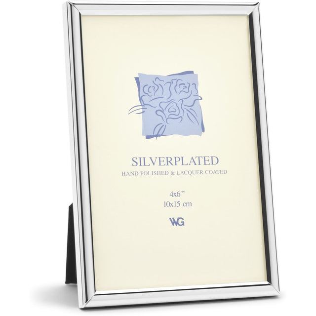 Weisz Frame Silver Plated Half Round 10x15cm