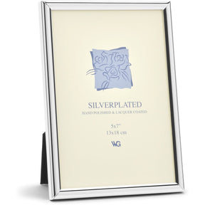 Weisz Frame Silver Plated Half Round 13x18cm