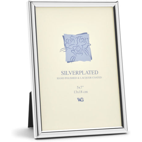 Weisz Frame Silver Plated Half Round 13x18cm
