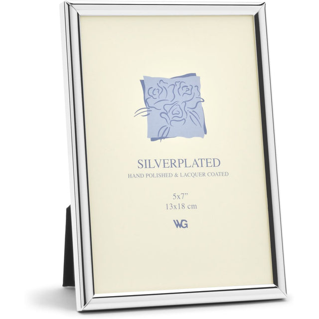 Weisz Frame Silver Plated Half Round 13x18cm