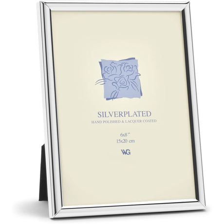 Weisz Frame Silver Plated Half Round 15x20cm