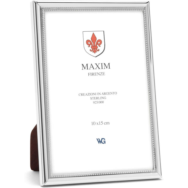 Maxim Frame Silver 925 Narrow Pearl 10x15cm