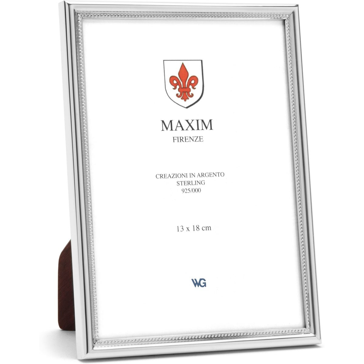 Maxim Frame Silver 925 Narrow Pearl 13x18cm