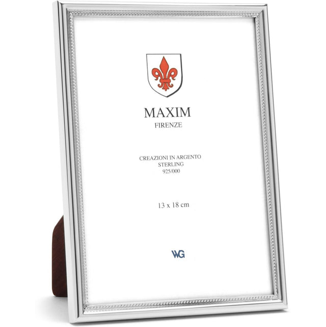 Maxim Frame Silver 925 Narrow Pearl 13x18cm