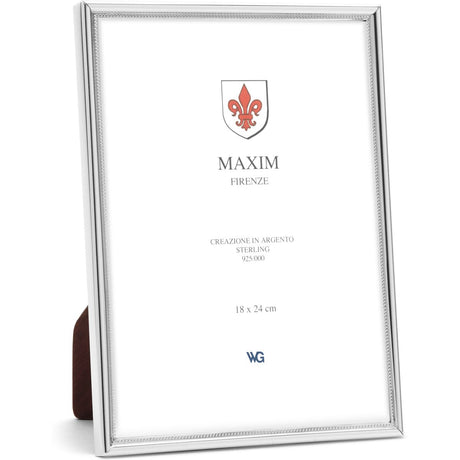 Maxim Frame Silver 925 Narrow Pearl 18x24cm