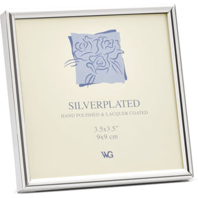 Weisz Frame Silver Plated Half Round Narrow Square 9x9cm
