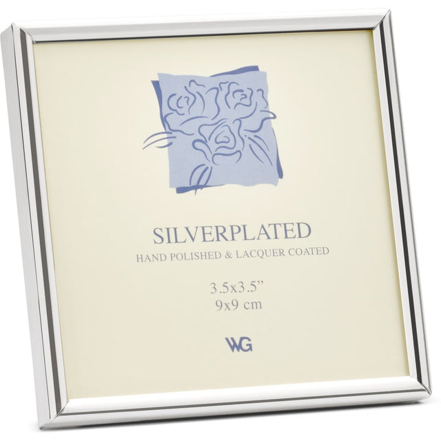 Weisz Frame Silver Plated Half Round Narrow Square 9x9cm