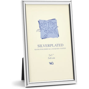 Weisz Frame Silver Plated Half Round Narrow 5x8cm