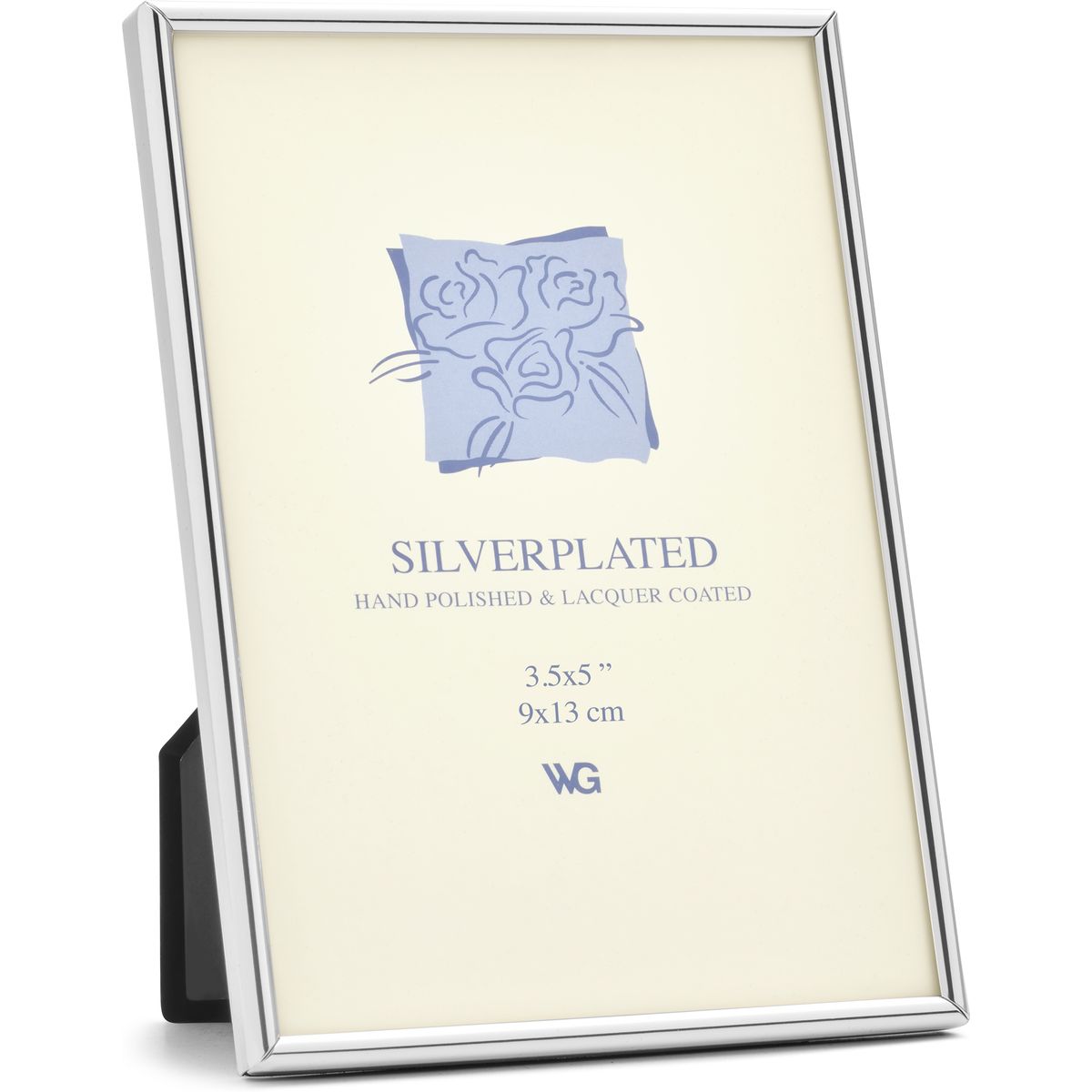Weisz Frame Silver Plated Half Round Narrow 9x13cm