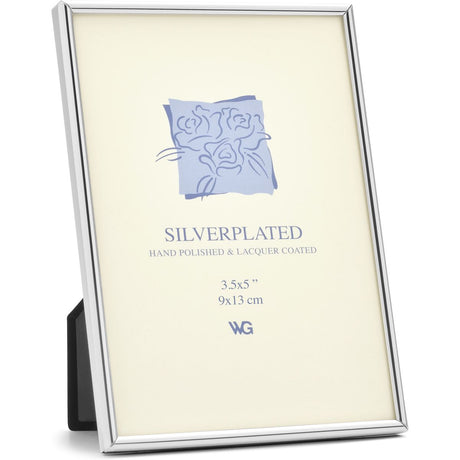 Weisz Frame Silver Plated Half Round Narrow 9x13cm