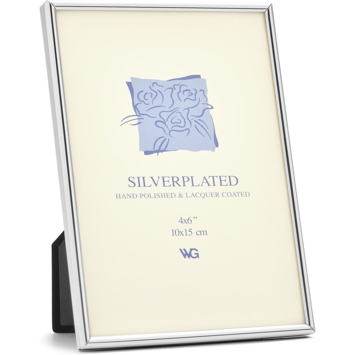 Weisz Frame Silver Plated Half Round Narrow 10 X15cm