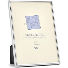 Weisz Frame Silver Plated Half Round Narrow 13x18cm