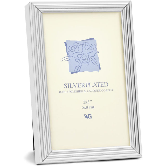 Weisz Frame Silver Plated Ridge 5x8cm