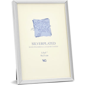 Weisz Frame Silver Plated Ridge 9x13cm