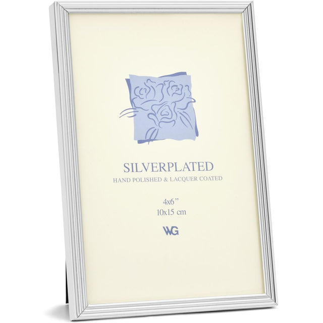 Weisz Frame Silver Plated Ridge 10x15cm