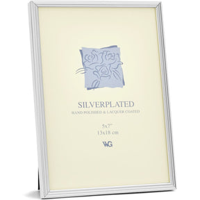 Weisz Frame Silver Plated Ridge 13x18cm