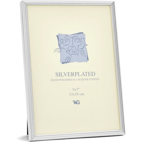 Weisz Frame Silver Plated Ridge 13x18cm