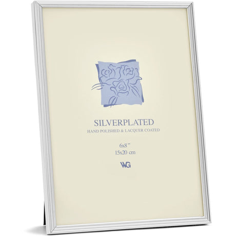 Weisz Frame Silver Plated Ridge 15x20cm